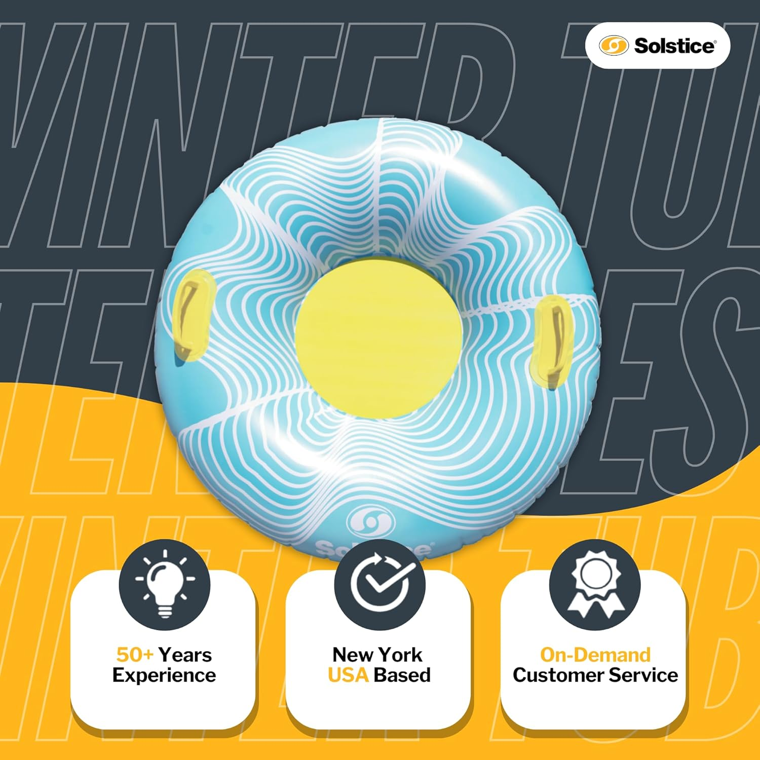 Solstice by Swimline Tubester 39 Inch All Season Inflatable Sports Tube image number 3