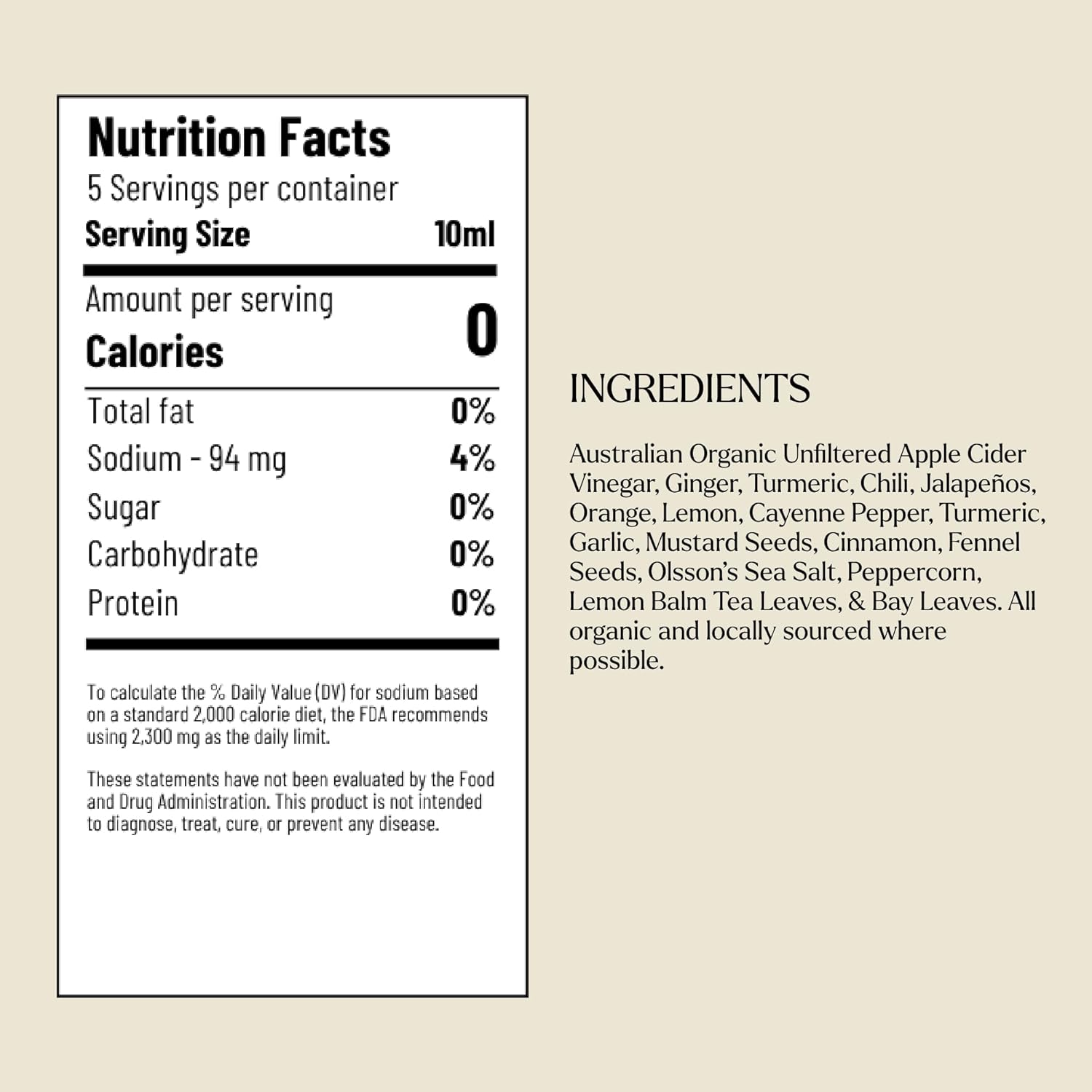 Travel Gift Pack Inc. 100% Organic Apple Cider Vinegar Fire & Spice Tonic 50Ml & Magnesium Spray 30Ml with 50% Magnesium Chloride Concentration with Aloe Vera. image number 6