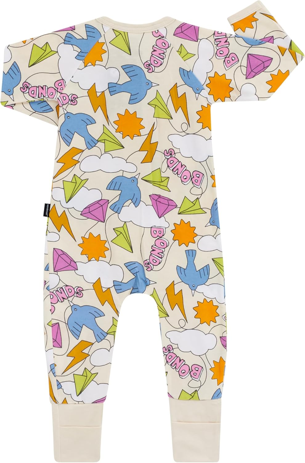 Bonds Baby Zippy - Cotton Blend Zip Wondersuit, Print Y8D (1 Pack), 1 (12-18 Months) image number 1