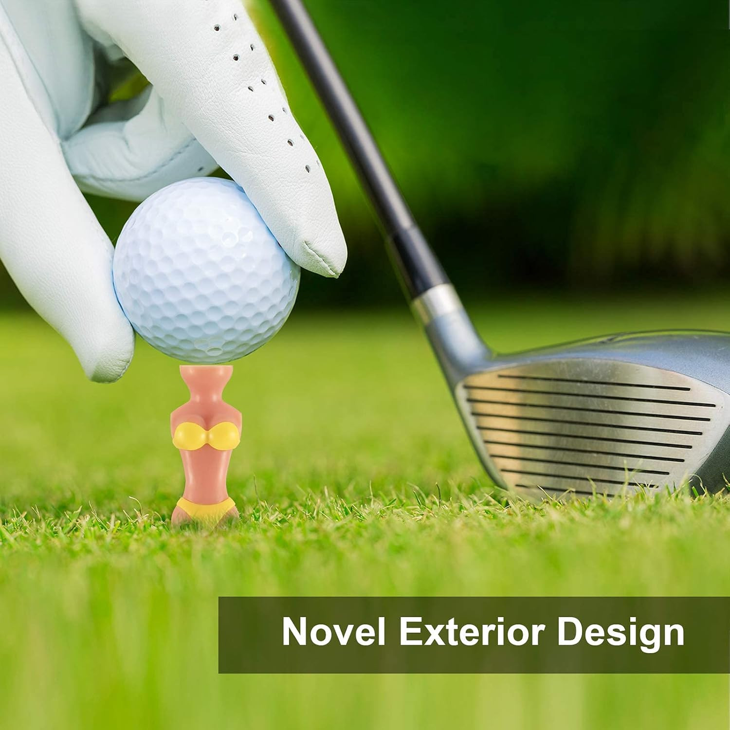 15 Pcs Unny Golf Tees Lady Girl Golf Tees, 76 Mm/ 3 Inch Plastic Pin up Golf Tees, Home Women Golf Tees for Golf Training Accessories Uncle Father Present Men Gift Bachelor Party image number 2