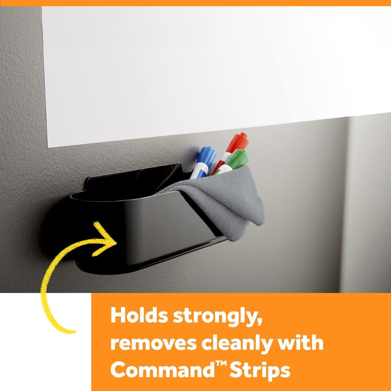 Post-It Instant Whiteboard Film Dry Erase Surface Accessory Tray, (Deftray) image number 6