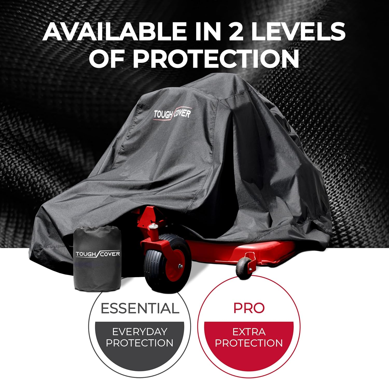 Tough Cover Zero-Turn Mower Heavy Duty - Basic Edition, Certified Waterproof, 210D Marine Grade Fabric, Universal Fit, Outdoor Protection, Zero Turn (Black) Basic Edition - Black image number 6