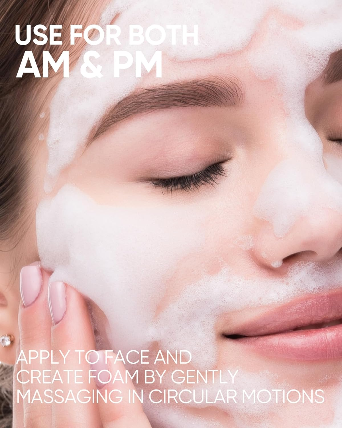 Skintific 5X Ceramide Low Ph Cleanser with Amino Acids, Hyaluronic Acid for Sensitive Skin, 80Ml, Hydrating Face Wash image number 2