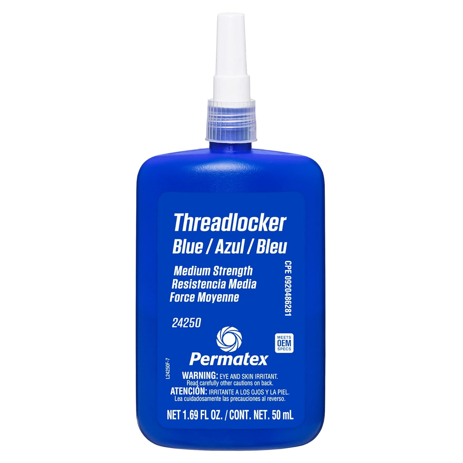 Permatex Medium Strength Threadlocker, Blue, 50 Ml image number 4