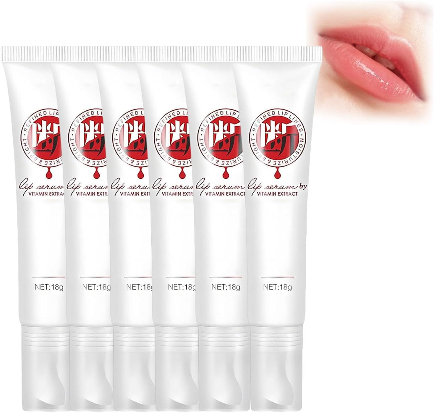 JINSHANE Lip Serum, Jinshane Lip, Jinshane Lip Brightening, Jinshane Dark Lip Treatment, Lip Fresh Treatment Remove Dark Lip, Lip Balms Moisturizer Nourishing Essence (6Pcs)