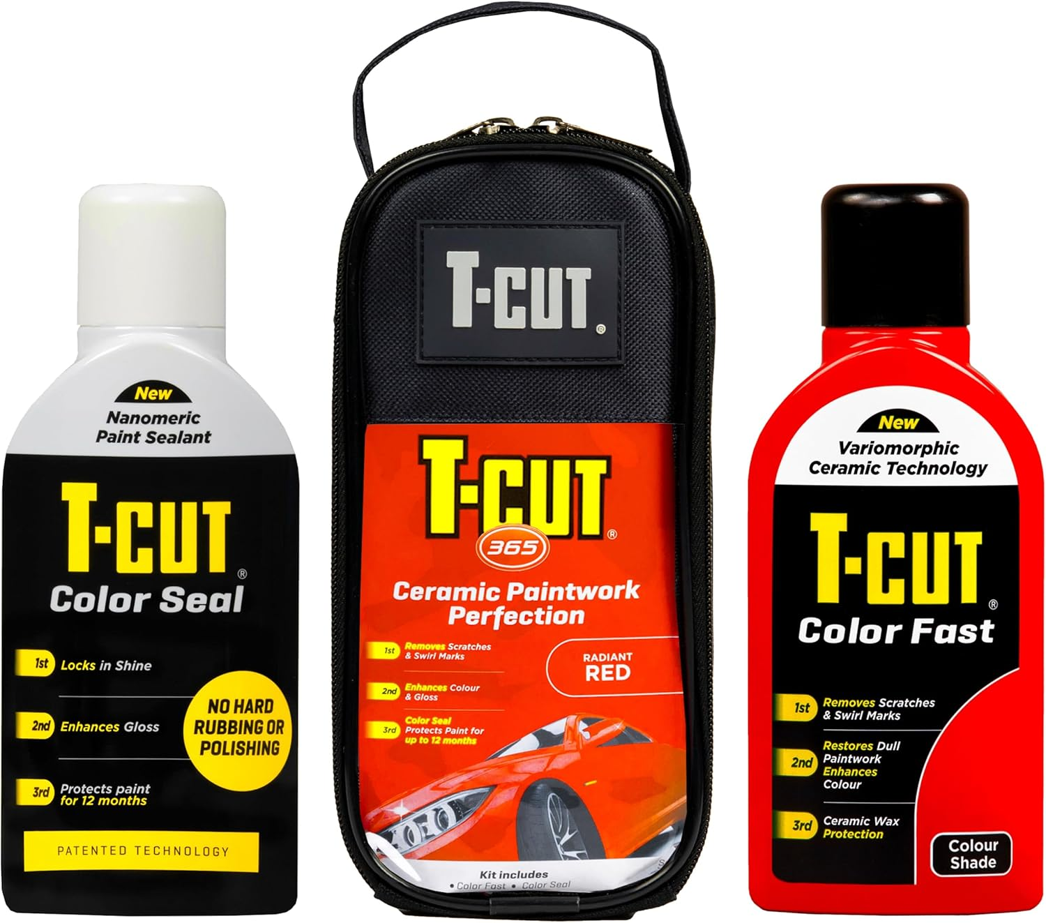 T-Cut 365 Paintwork Perfection, Car Polish and Restorer Kit, Ultimate Black