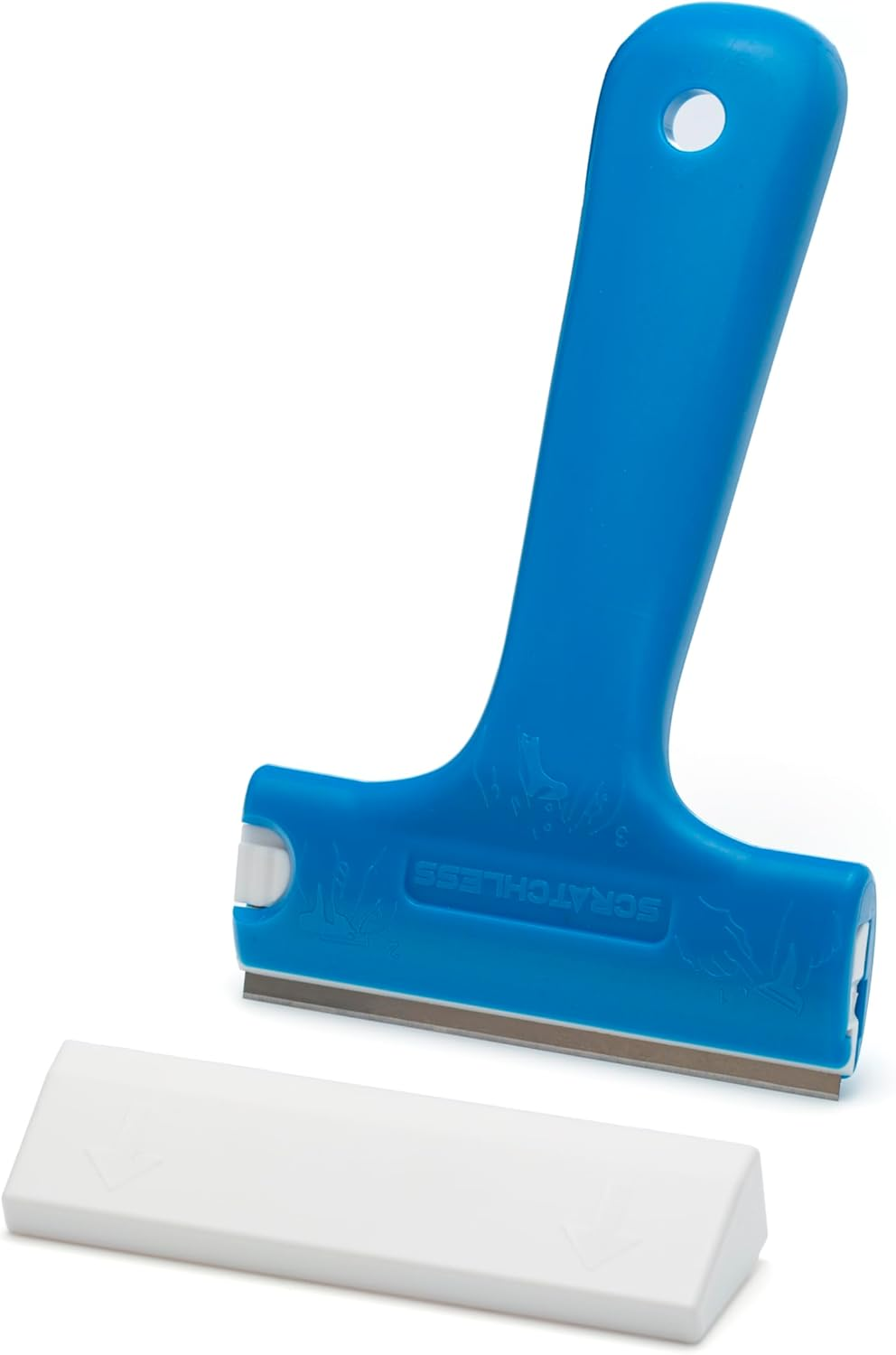 GLASS POLISH (75Mm) SCRATCHLESS Scraper with Double-Edged Stainless Steel Blade, Professional Glass Scraper for Windows, Tiles, Stove Tops, and Any Hard Smooth Surfaces - GP15042 image number 3