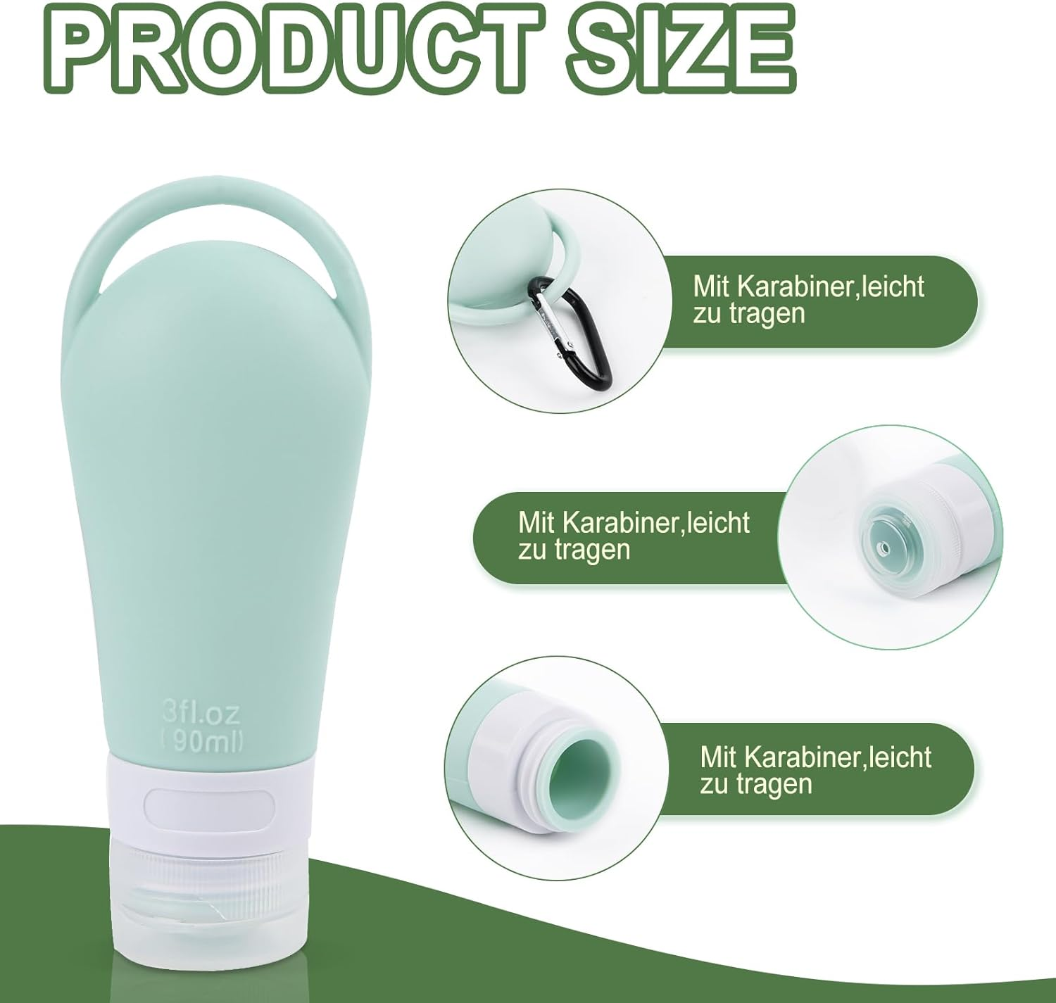 Dog Food Tube - Food Tube for Filling Dog | Fillable Tubes for Dogs with Carabiner | Silicone Travel Bottles for Dog Training as a Reward | Pet Outdoor