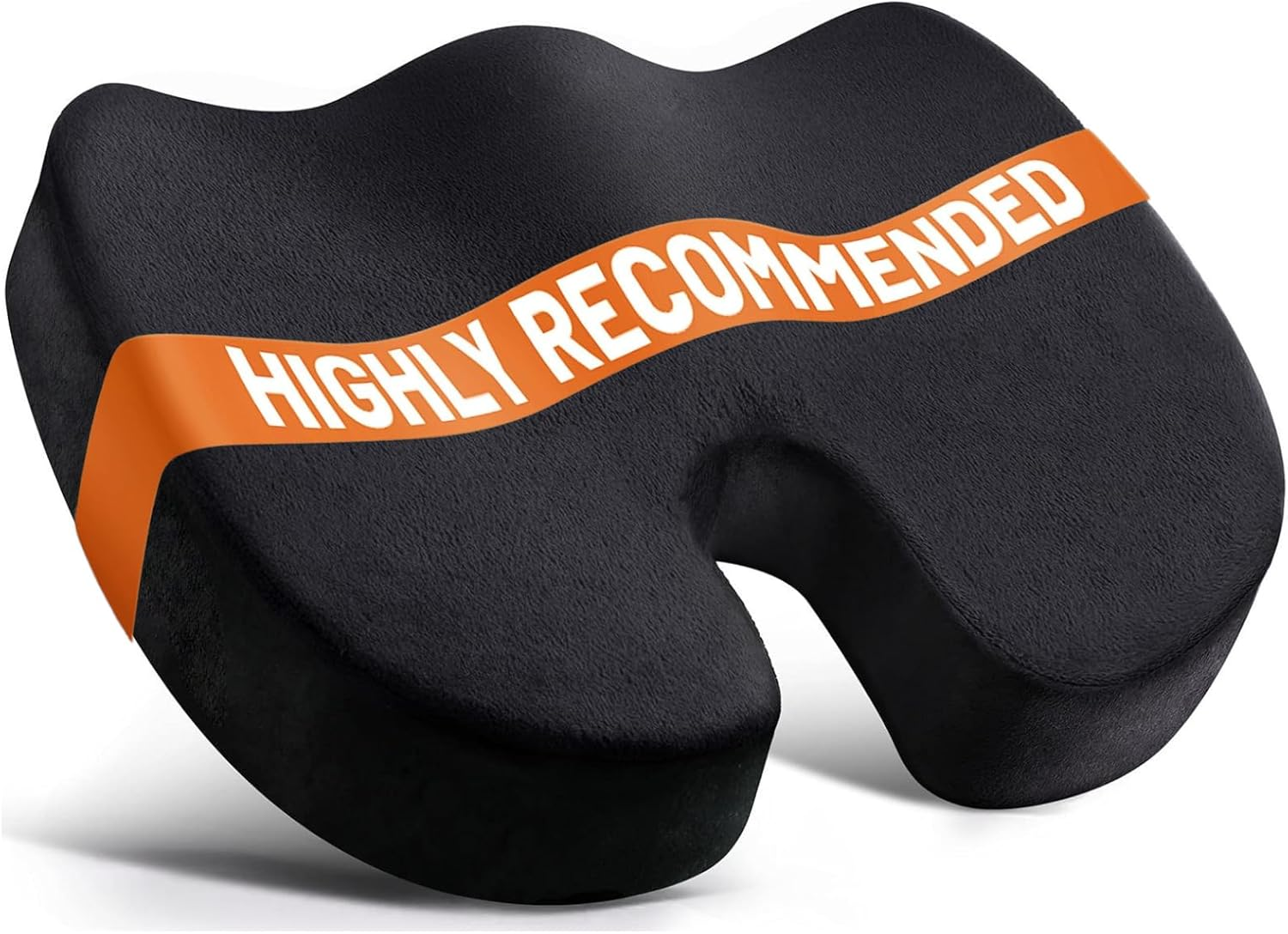 Seat Cushion for Office Chair, JOMWEN Memory Foam Non-Slip Cushion for Back Coccyx Tailbone Pain Relief, Butt Pillow for Office Chair, Car, Airplane, Black image number 5