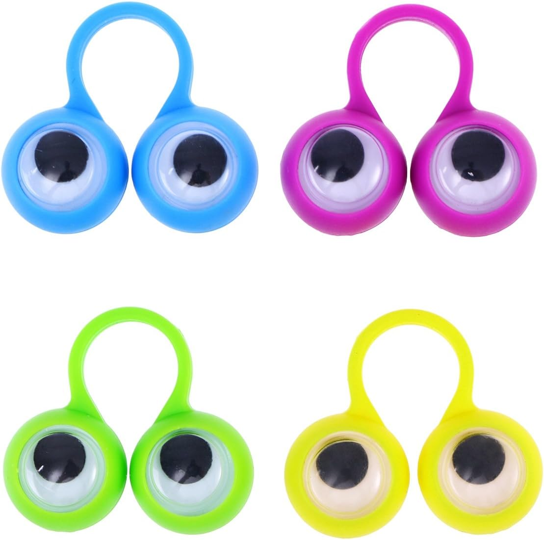 12Pcs Eye Finger Puppet,Eye on Rings Finger Puppets,Wiggly Googly Eyeball Ring,Fun Show Prize Fillers,Birthday Easter Party Favor,Puppet Eyes,Eye Rings,Puppets and Puppet Theaters image number 4