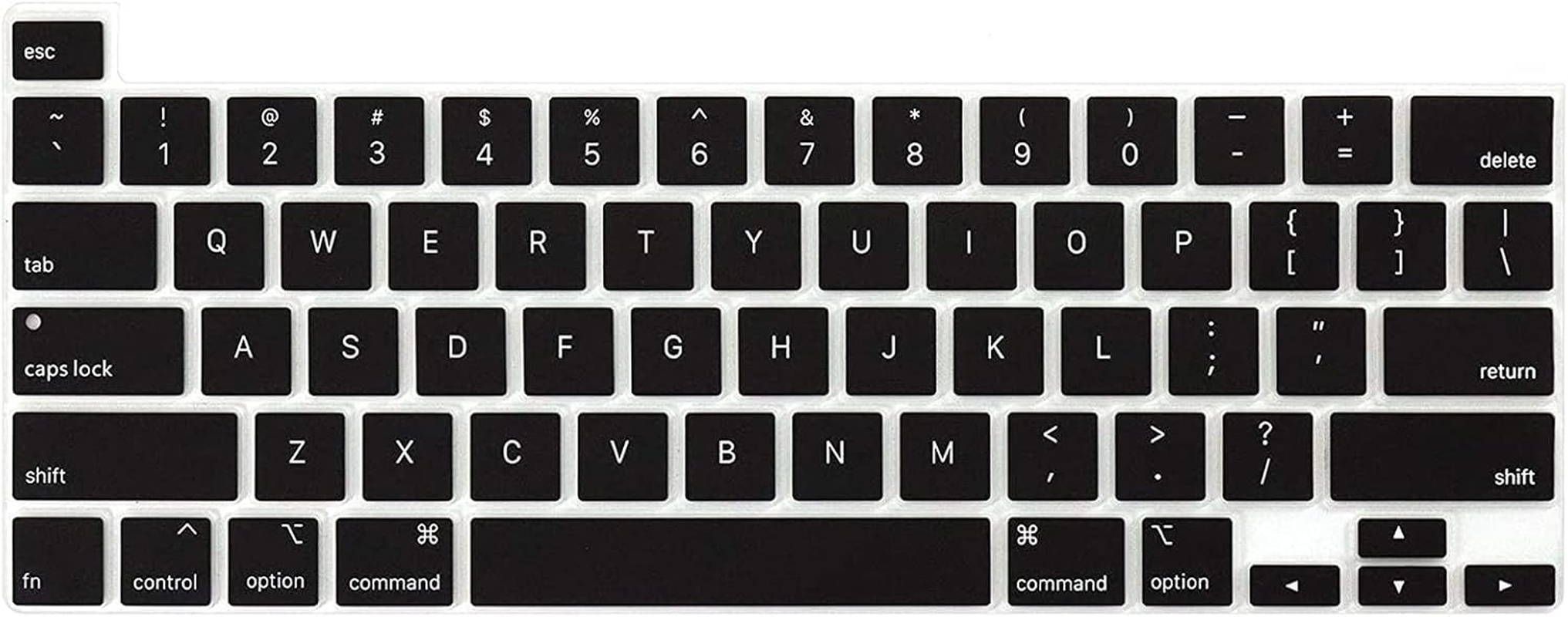 Silicone Keyboard Cover for Touch Bar Macbook Pro 13 Inch 2020-2023 M2 A2338 M1 A2289 A2251 Silicone Keyboard Cover for Macbook Pro 16 Inch 2020 2019 A2141, US Layout