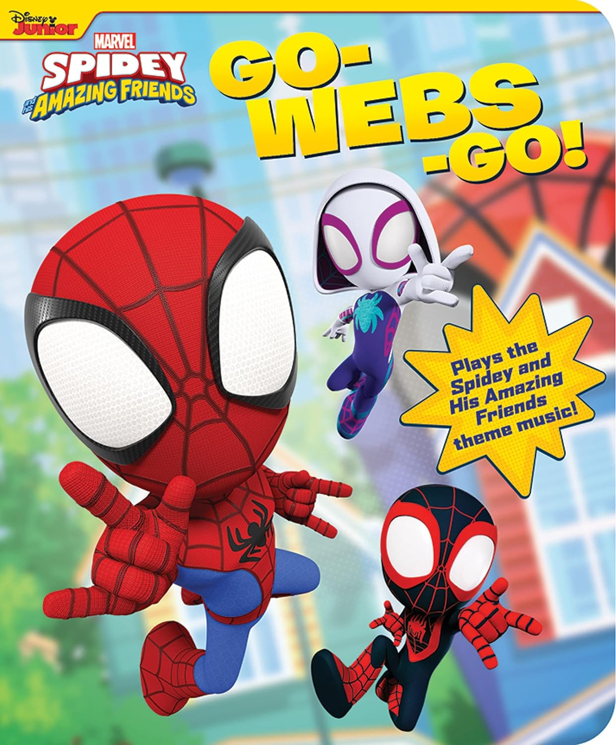 Marvel Spider-Man - Spidey and His Amazing Friends - Go-Webs-Go! Interactive Book and 5-Sound Wristband - PI Kids image number 2