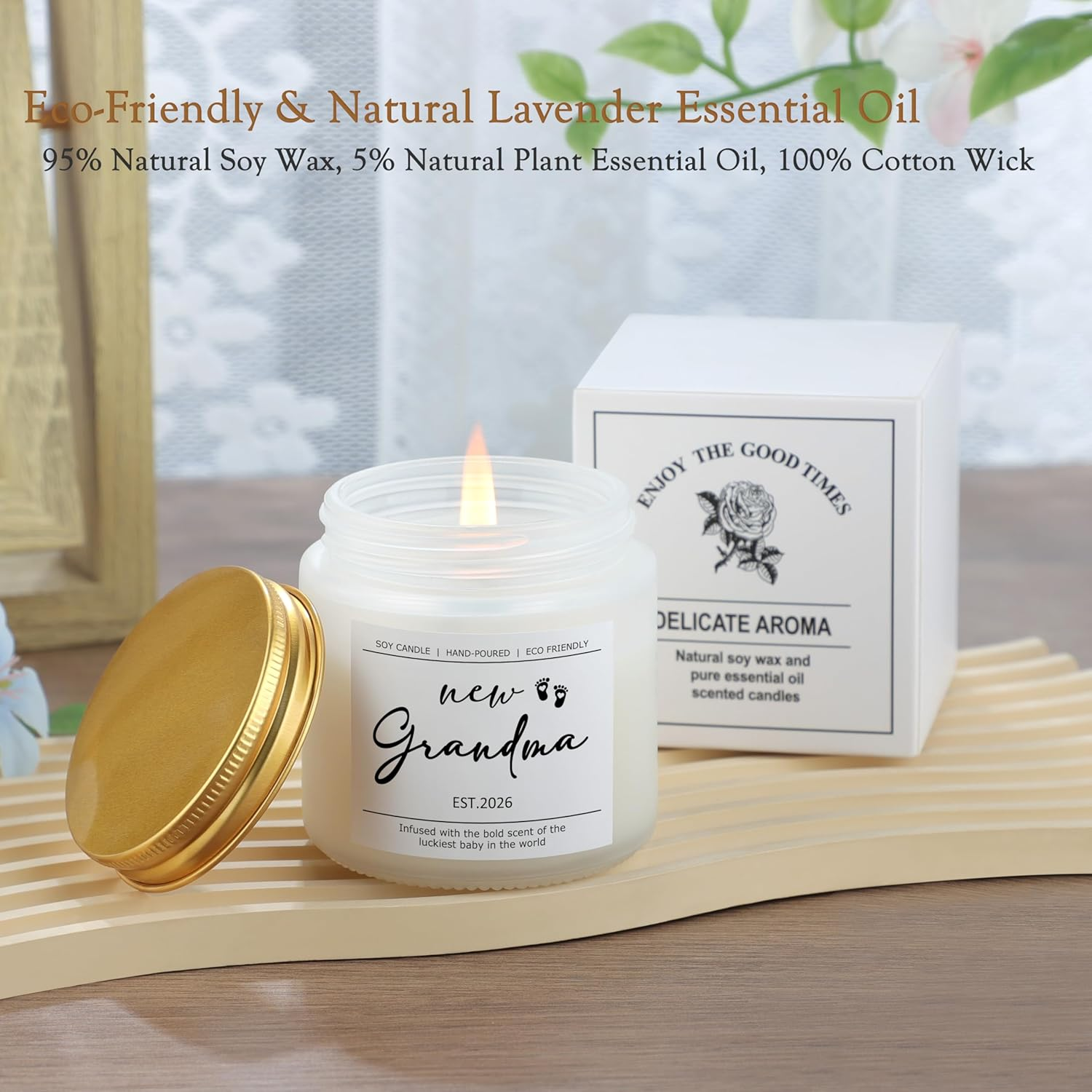 Joycuff New Grandma Gifts First Time 2025, Promoted to Grandma Est 2025 Pregnancy Announcement Gift 1St Time Grandparent image number 6