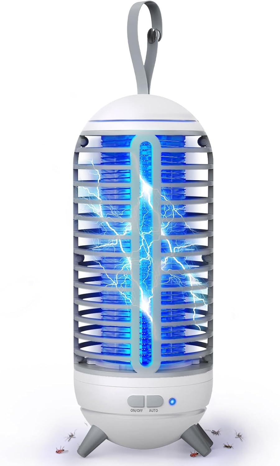 Bug Zapper Outdoor Rechargeable 2 in 1 Wireless Mosquito Killer Lamp 2500Mah Bug Zapper Electric Trap Ideal Bug Zapper Indoor for Patio, Home, Backyard, Yard, Garden, Campsite (Black)