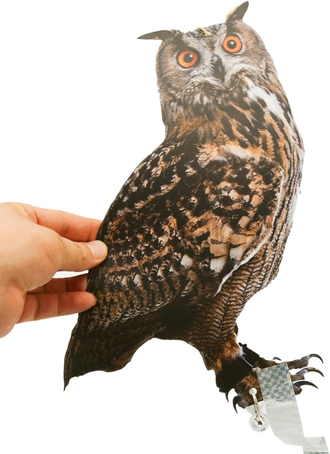 Fake Owl Decoys - Owl Pigeon Scarer, Pigeon Dete-Rrent Bird Repel-Lent Devices, Hanging Dete-Rrent Garden Eagle Pendant for Garden Ponds Patio Pool, Keep Birds Away from Your Home Garden