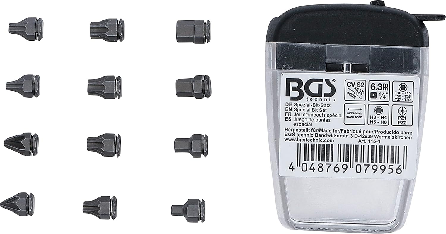 BGS 115-1 Special Bit Set, Drive Hexagon Socket 6.3 Mm (1/4 Inch) for Type 115 image number 2