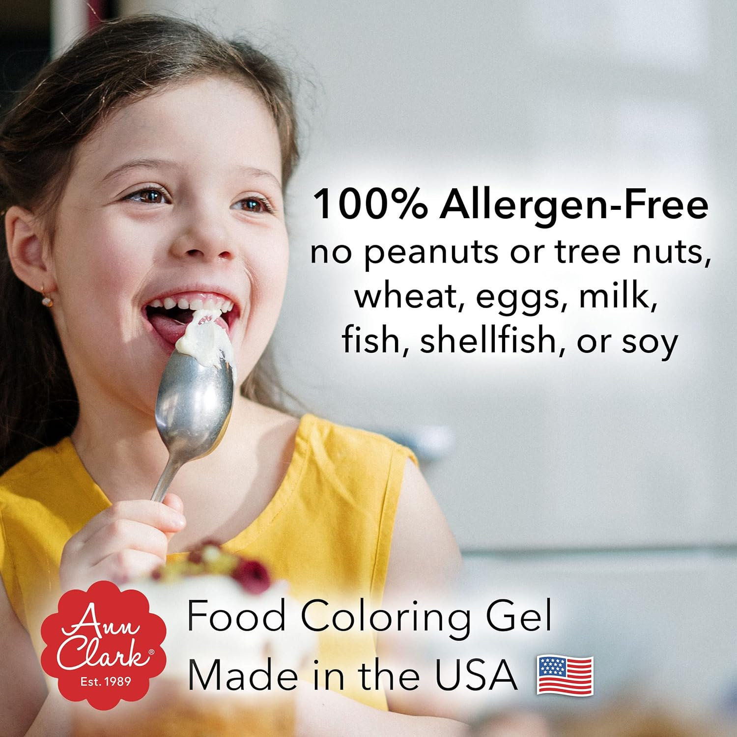 Ann Clark Bright White Food Coloring Gel Large 4.5 Oz Professional Grade Made in USA image number 5