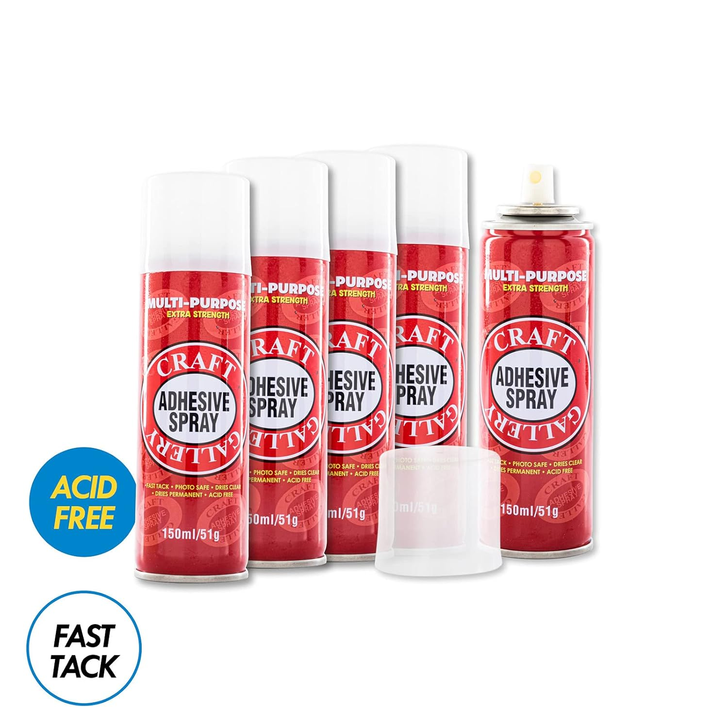 [5PCE] Office Central Multi-Purpose Adhesive Spray, Versatile Bonding Solution, Strong and Reliable Adhesion for Various Applications image number 3