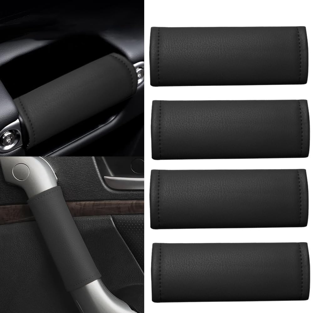 4PCS Car Grab Handle Cover, Universal Car Interior Door Handle Protector Door Pull Handle Protector Car Inner Accessories for SUV Truck image number 1
