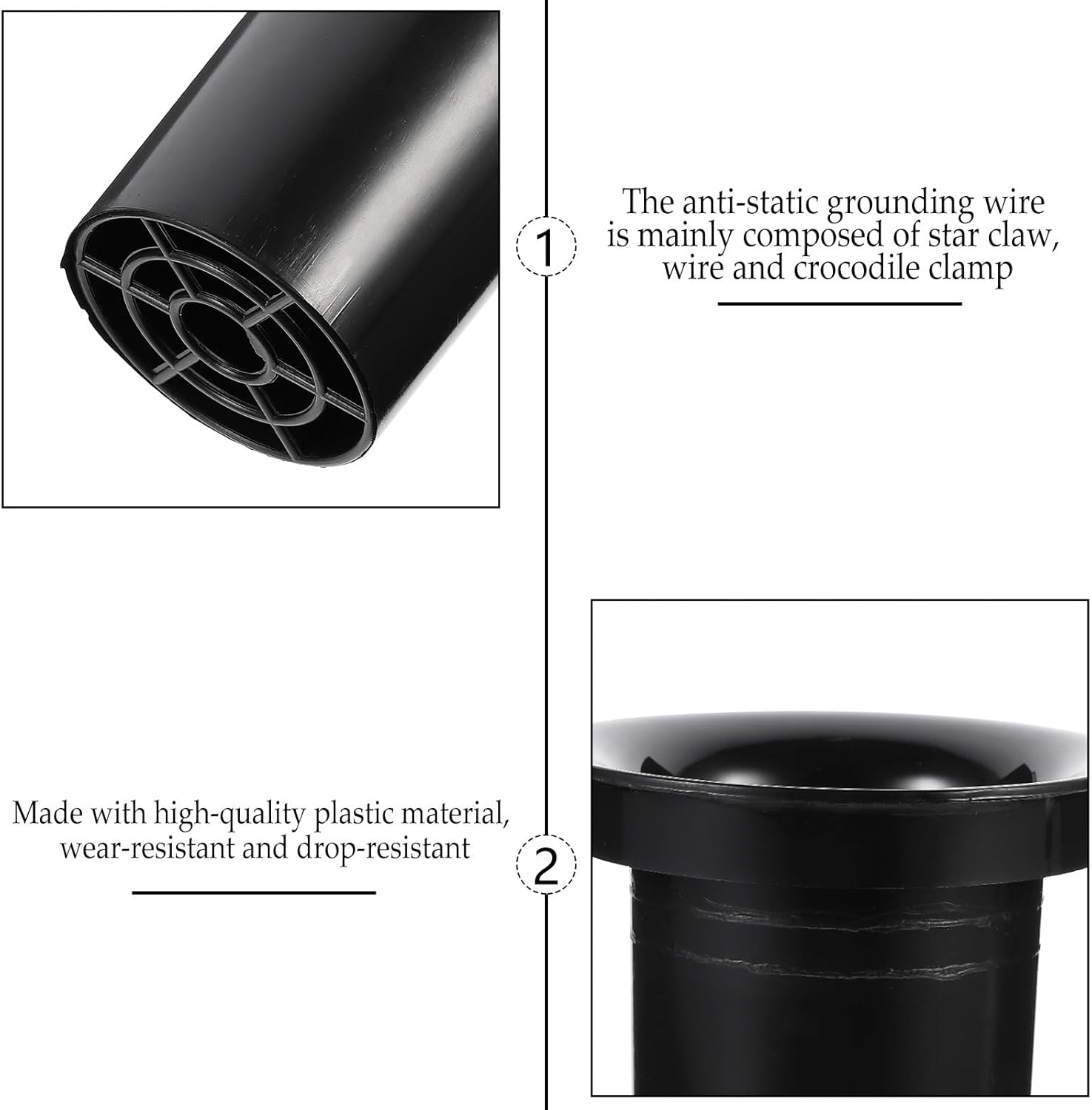 SHOWERORO 5 Pcs Plastic Replacement Subwoofer Port Tubes 82X110Mm Bass Reflex Speaker Accessory for Home Audio Subwoofer Speaker Parts image number 2