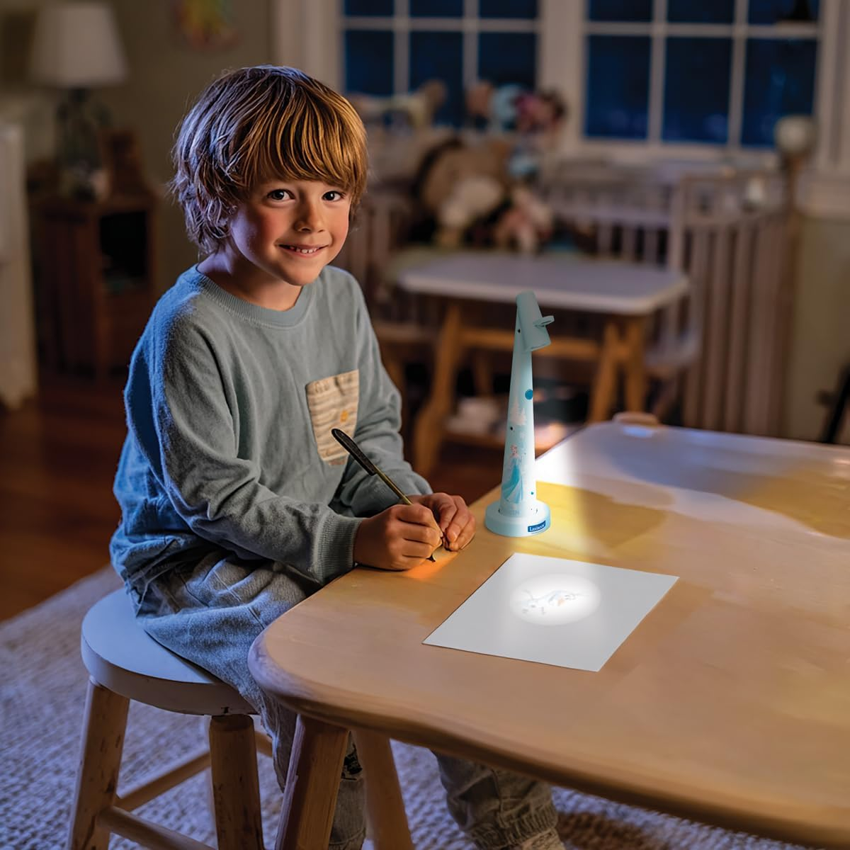 Lexibook, Disney Frozen CRP10FZ Blue White Drawing Projector image number 3