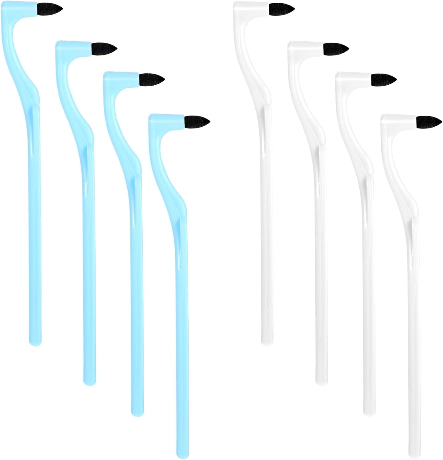 8-Pack Dental Tools Kit &ndash; Professional Tooth Stain & Plaque Remover, Tartar Scraper with Ergonomic Grip, Travel Teeth Cleaning Tools for Adults, Braces & Dentures (Blue/White) image number 2