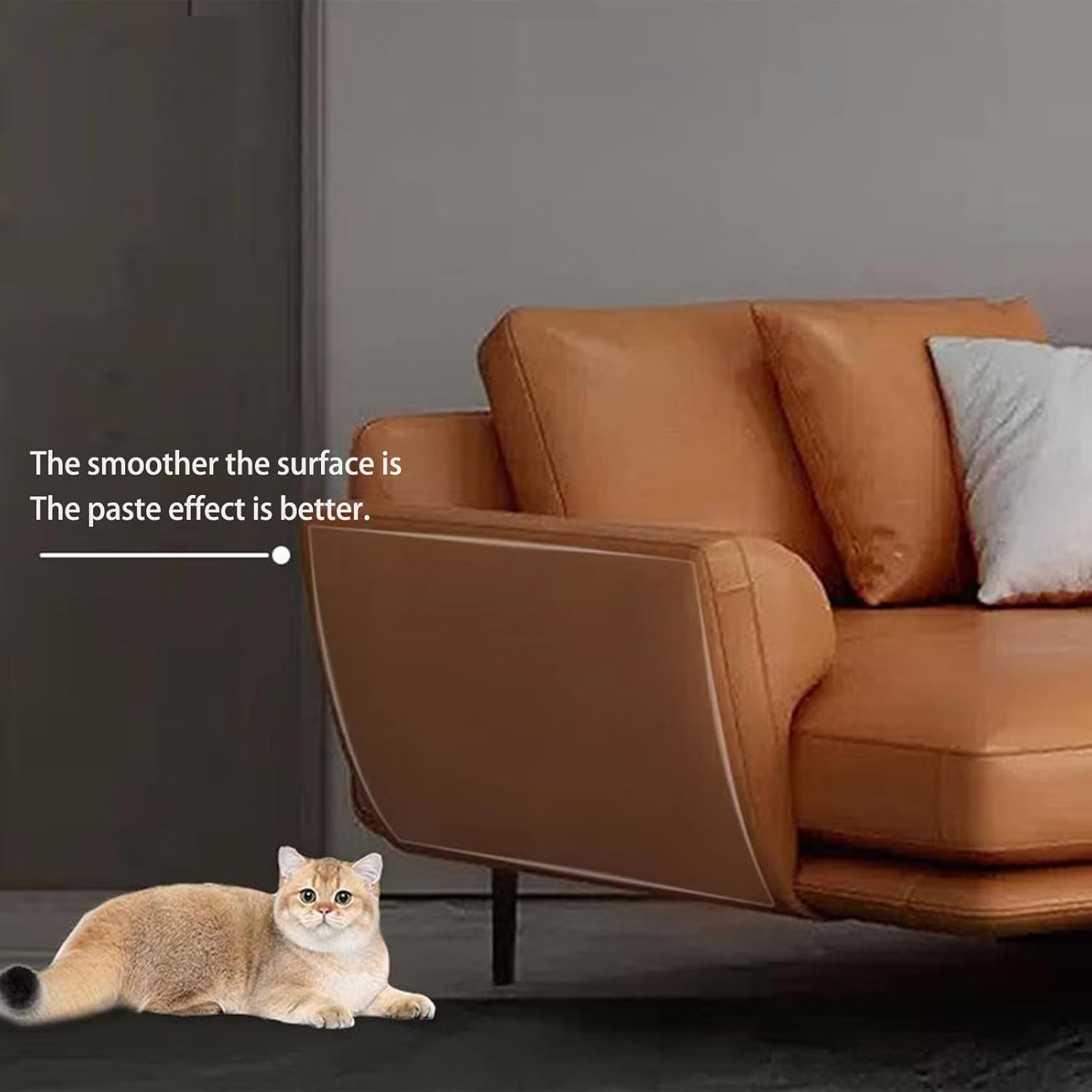 CTOUUGRS Anti-Scratch Cat Training Tape 4 Inches Clear Furniture Protector for Couch Carpet Sofa Scratch Guard Cat Scratches Deterrent Tape 3 Meters image number 1