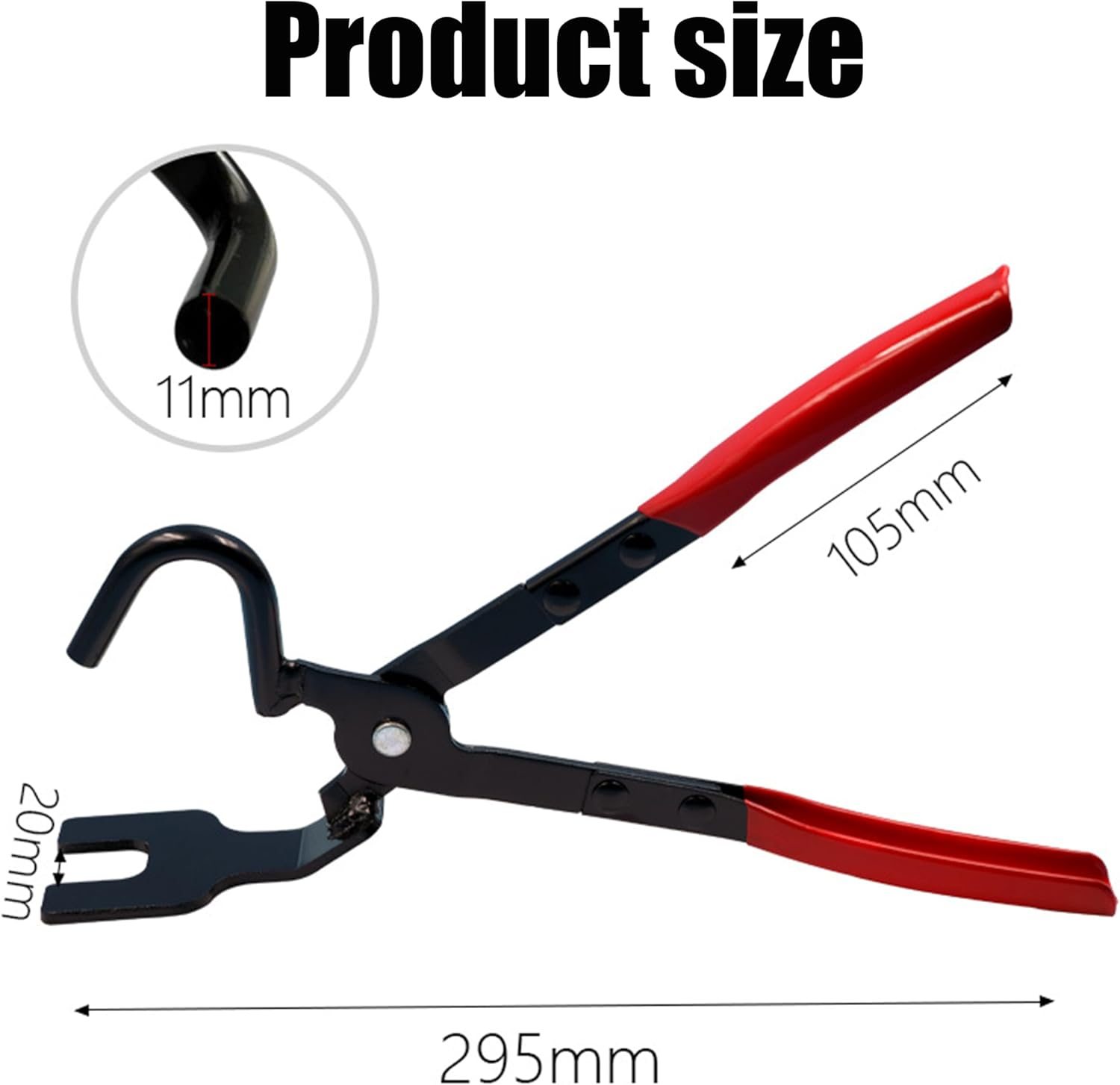 Professional Exhaust Hanger Removal Pliers - 25&deg; Offset Design & Non-Slip Grip for Easy Rubber Bracket Removal,Heavy-Duty Compatible with Car Truck Muffler Systems