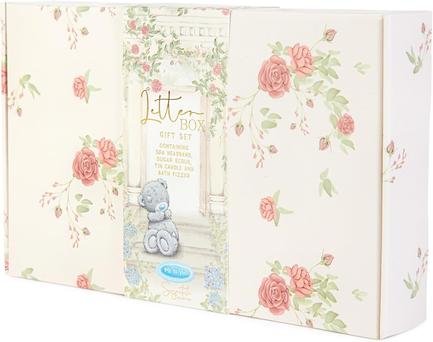Me to You Tatty Teddy Letterbox Gift Set for Relaxation Includes Candle, Bath Fizzer, Spa Headband and Sugar Scrub - Signature Collection image number 1