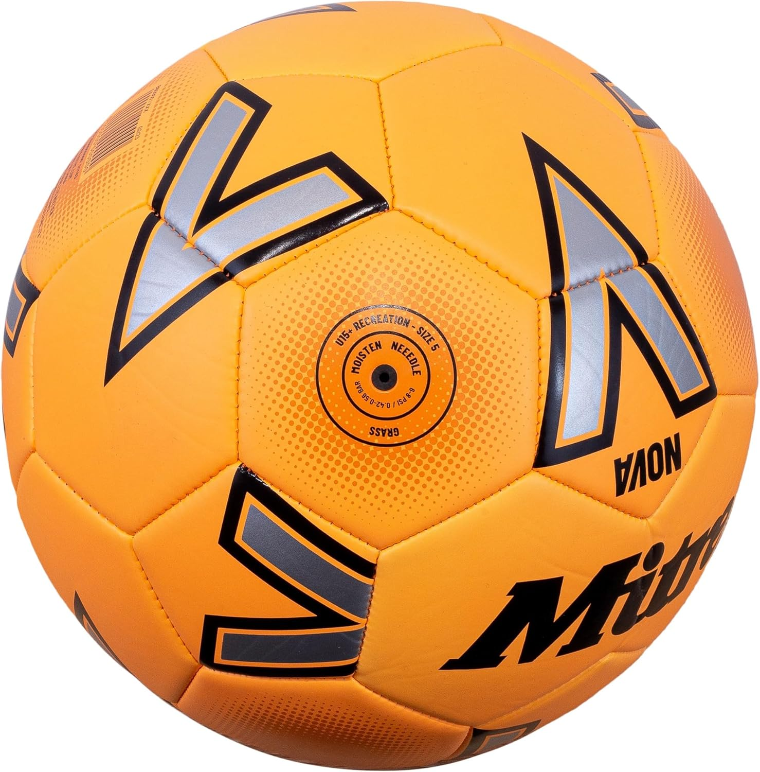 Mitre Nova 24 Soccer Ball, Size 5, Orange