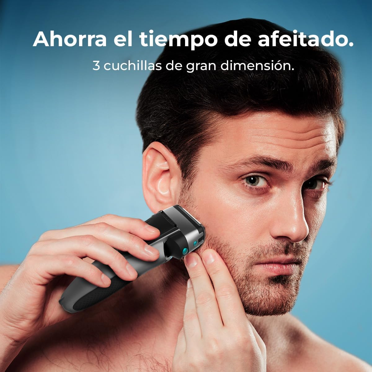 Cecotec Precisioncare X-Trimm Wireless Triple Beard Trimmer with 3 Stainless Steel Blades, Display, 60 Minutes Working Time, IPX6 image number 5