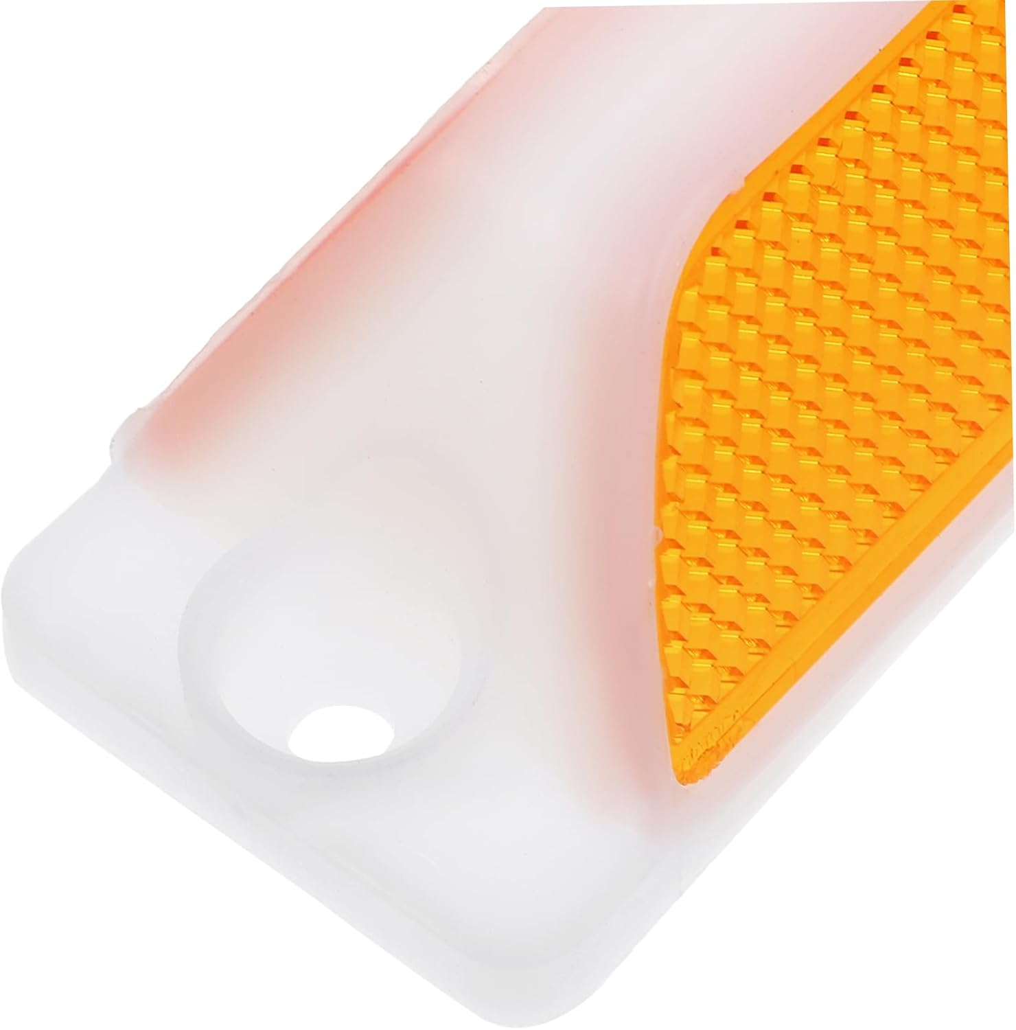 2Pcs Yellow Double-Strip Rectangular Road Reflectors 11.5X40Mm Reflective Delineators for Guardrail and Driveway Highways Pavement Markers image number 2