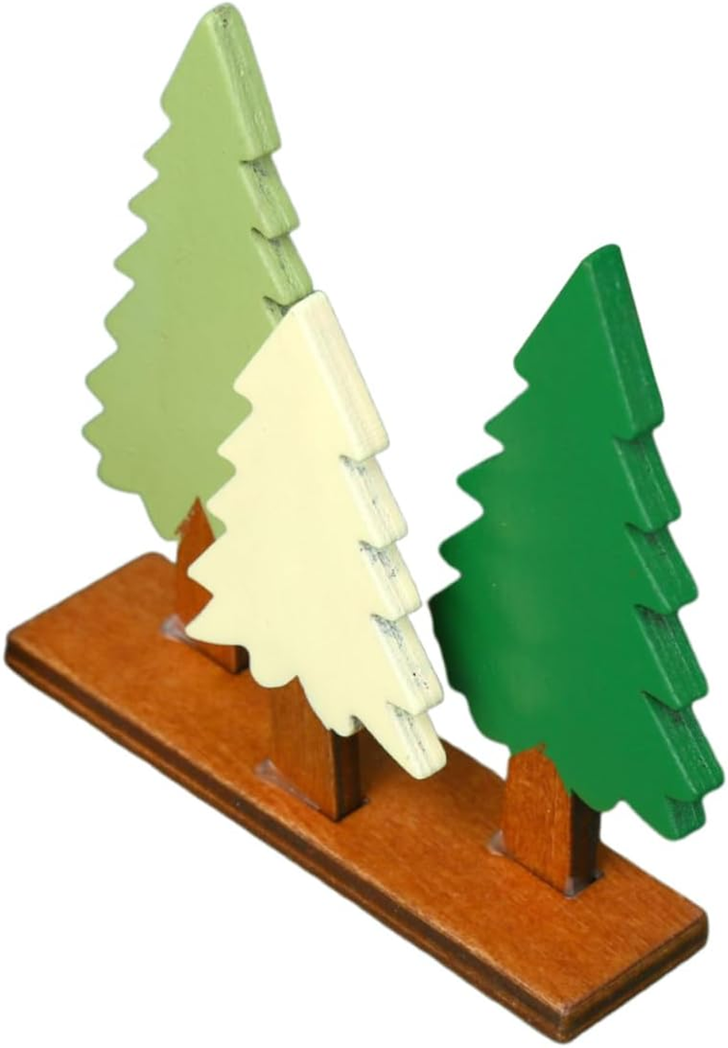 1Pc Chic Wooden Pine Tree Decoration for Festive Parties Adorable Imitation Pine Tree Decor Creative Boys and Girls Imagination Christmas