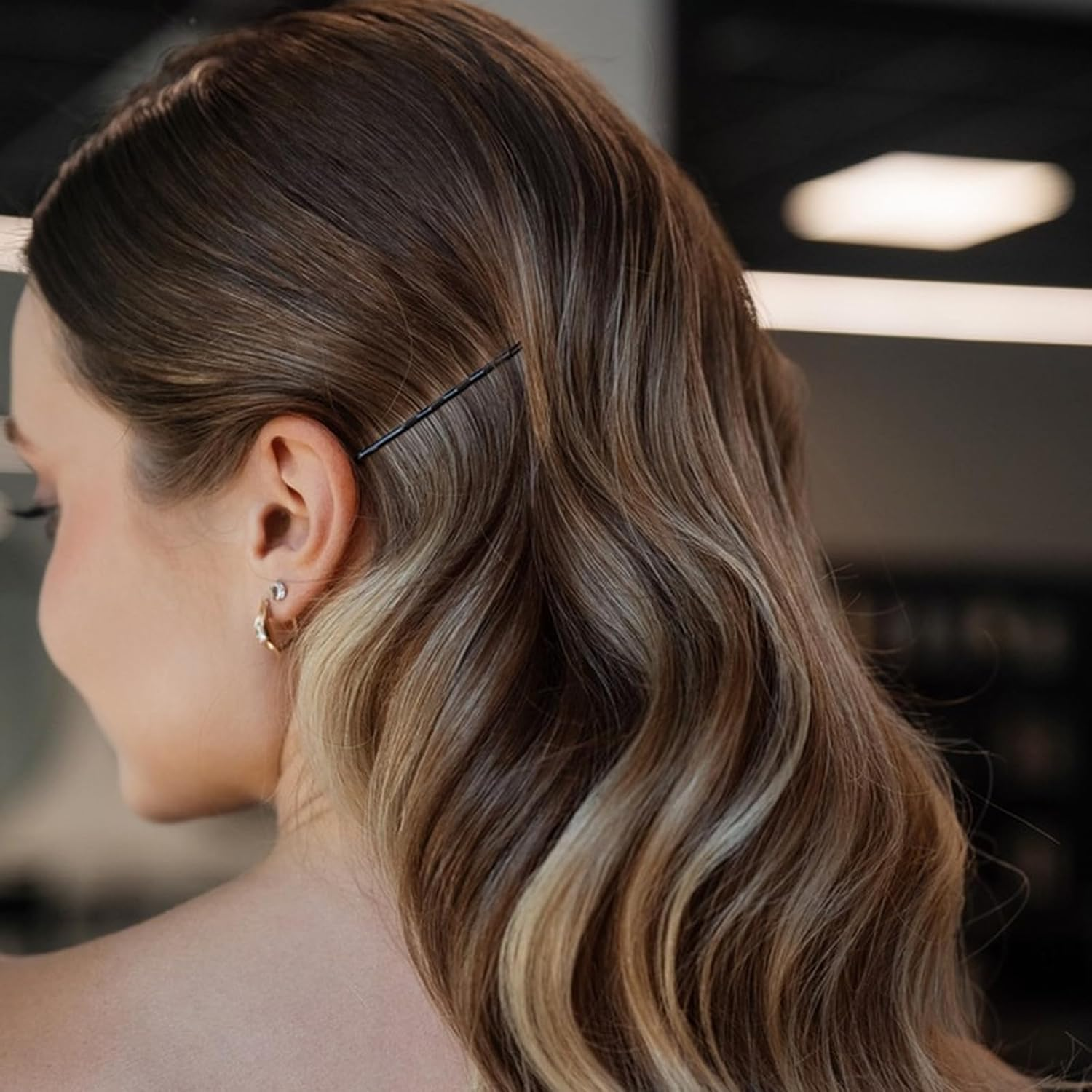 Pack of 112 Hair Pins, Bobby Pins, French Hair Clips, Hair Clips, Women Girls, Wave Shape & U-Shaped Hair Clip, Small for Buns, Long Straight Hair Accessories image number 6