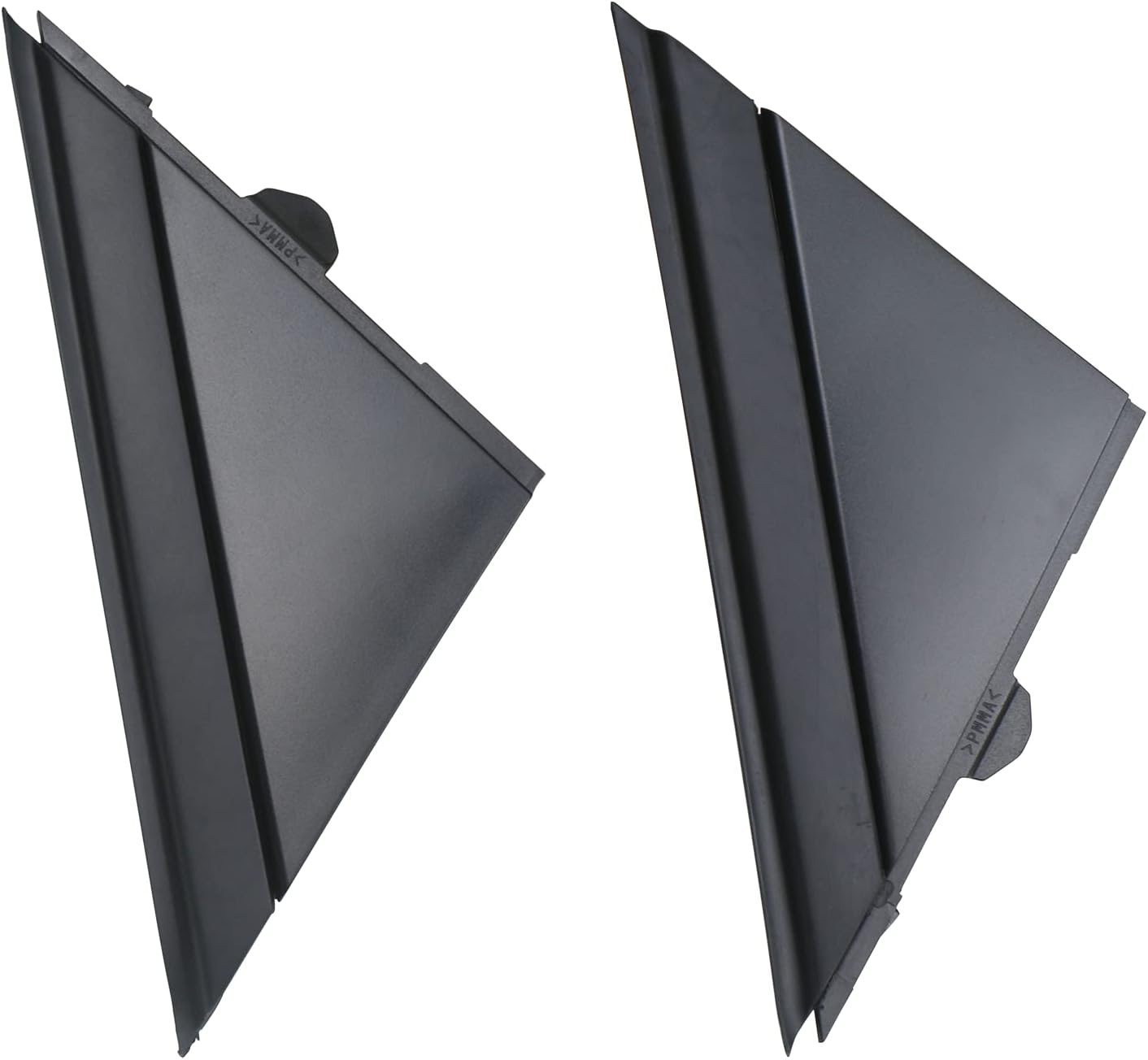 Apperfit Fiat 500 Door Mirror Flag Cover Molding (Matte Black) Left Driver & Right Passenger Side Compatible with 2012-2019 Fiat 500 Replaces 1SJ85KX7AA 1SD00KX7AA image number 1