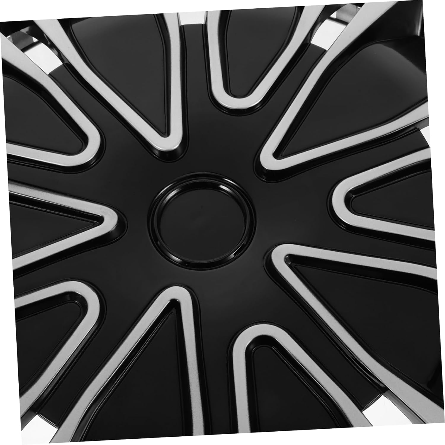 WEKADRIN Automotive Wheel Hub Caps 18.3-Inch Hub Covers for Cars Silver Black Decorative Steel Rim Hubcaps Replacement Suitable for Universal Vehicle Wheels image number 6