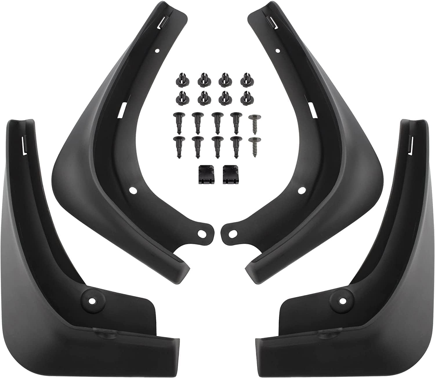 VINBY 4PCS Upgraded Mud Flap for Model 3 2021-2023, Black, No Drilling Splash Guards Fender Mud Guard, Vehicle Specific Fit, Lower Position, ABS Material, Screw-In Installation image number 3