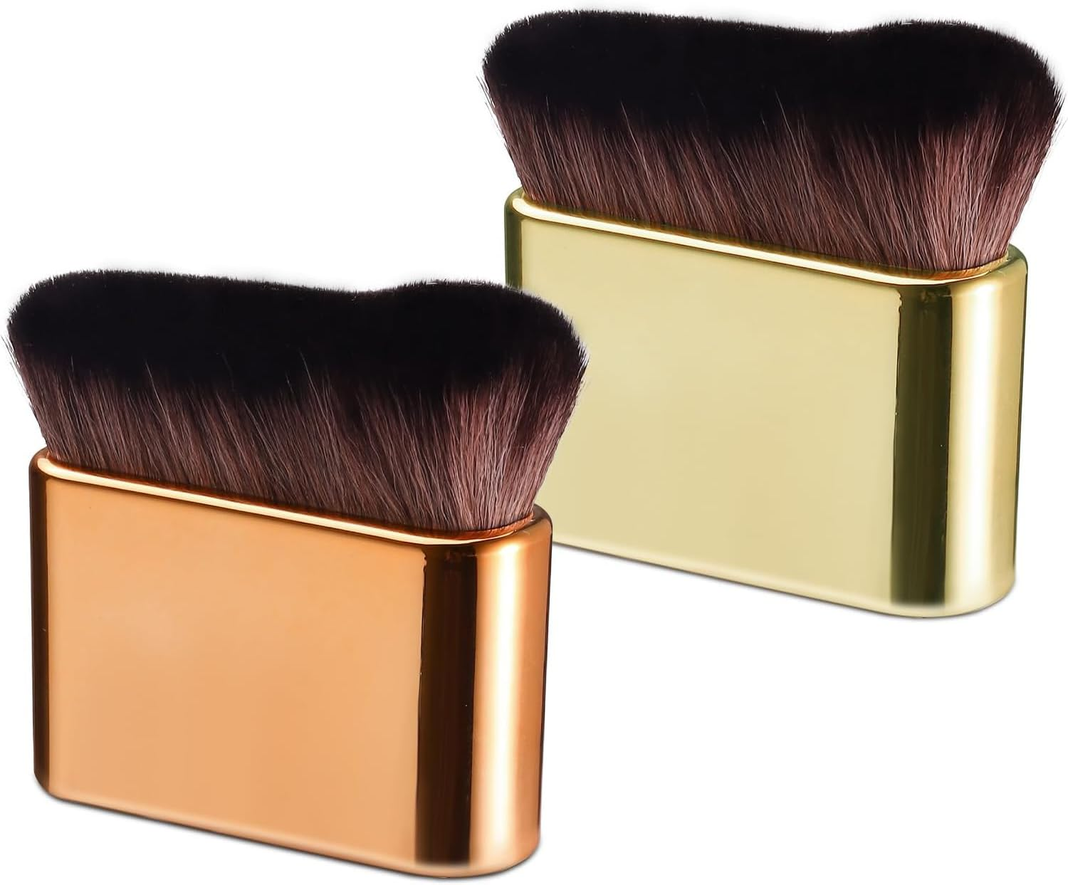 Self Tanner Brush Makeup Brush for Face and Body Foundation Perfect Flawless Leg Application for Powder Blush Eyeshadow and Sunscreen Cream (2 Pcs)