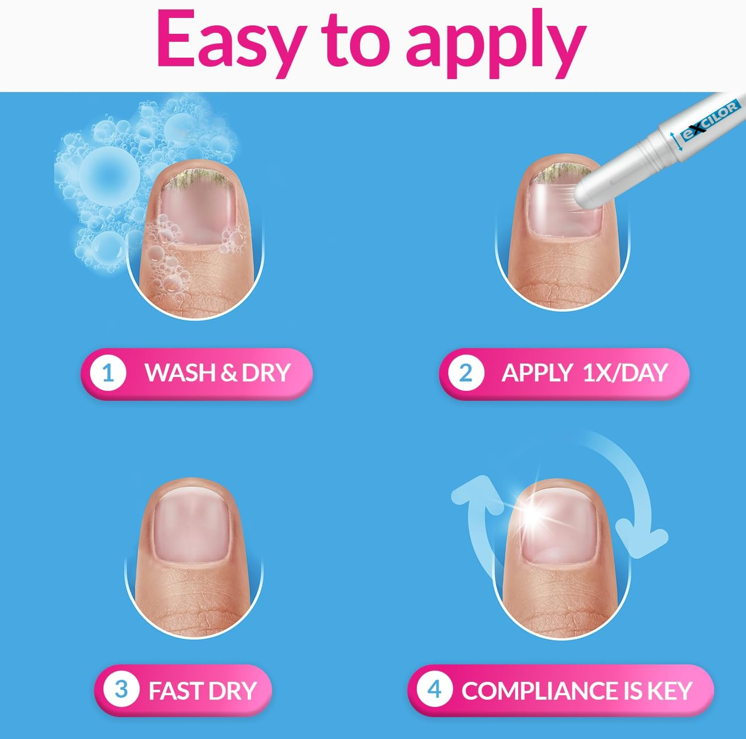 Excilor Nail Fungus Pen. Toenail Fungal Treatment image number 4