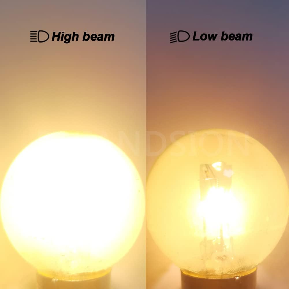 Ruiandsion P43T H4 Halogen Bulb 6V Headlight 45/40W 6 Volt Yellow Car Motorcycle Headlamp image number 5