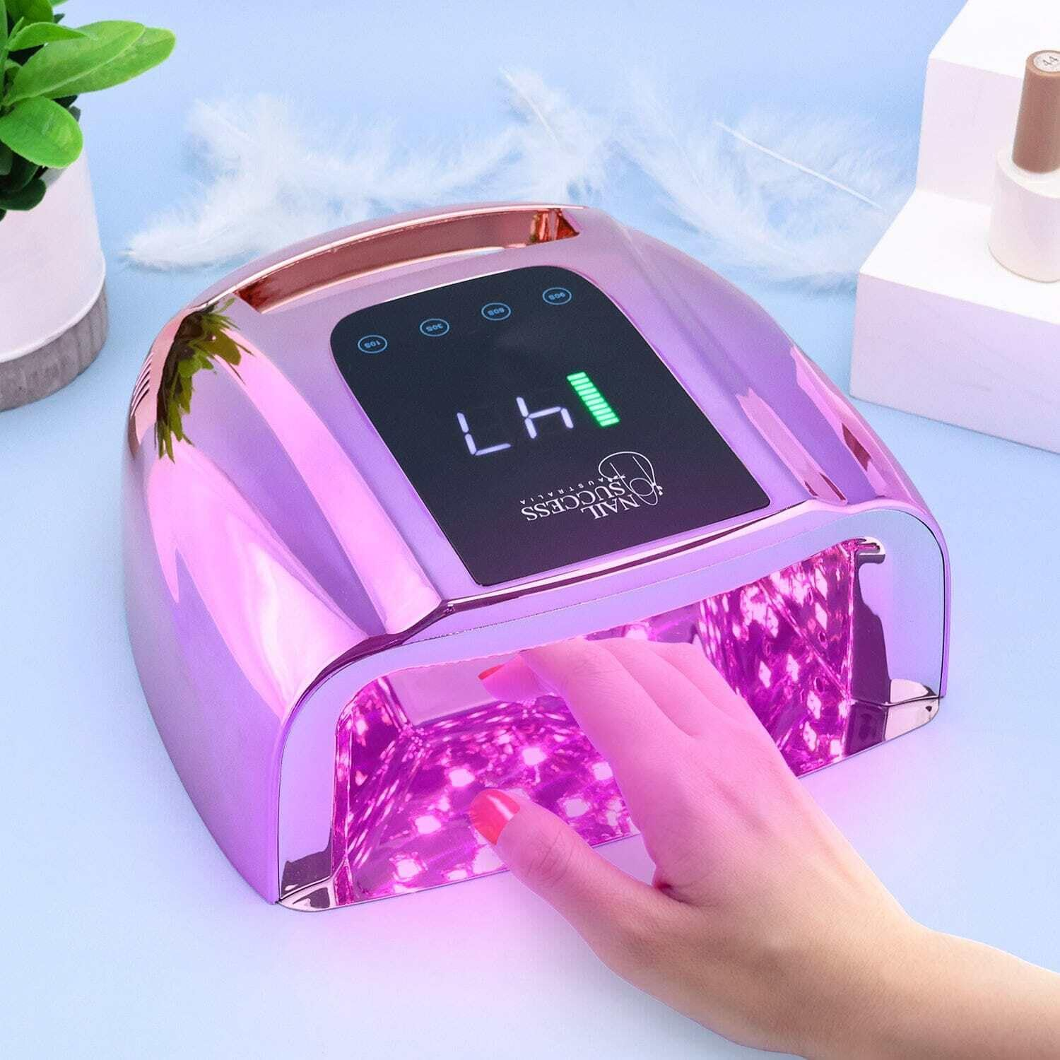 PRO Rechargeable Nail Lamp LED/UV 96W - Purple Pink image number 4