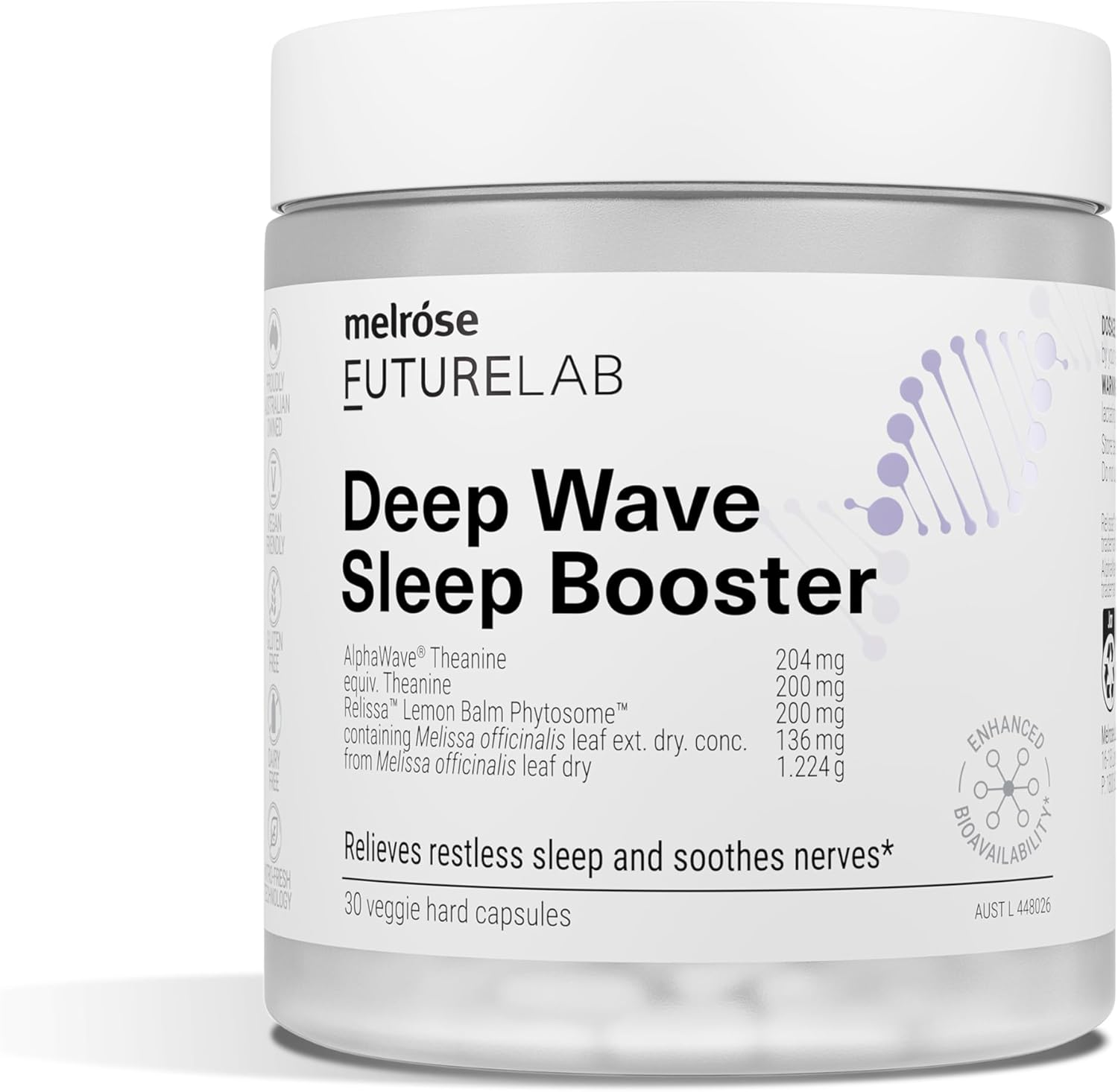 Melrose Futurelab Deep Wave Sleep Booster 30 Capsules image number 1
