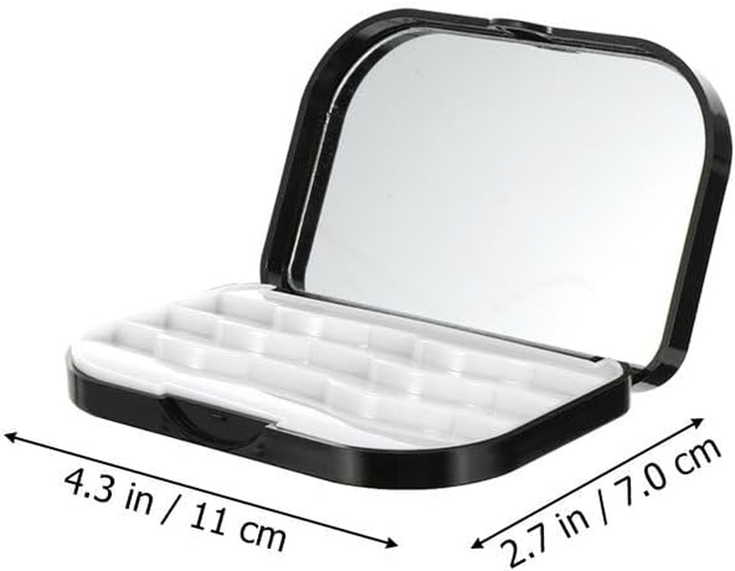 NOLITOY False Eyelashes Storage Box, 2Pcs Eyelash Container Cases Display Holder Box Makeup Organiser for Travel Cosmetic Storage Lightweight and Portable Eyelash Holders