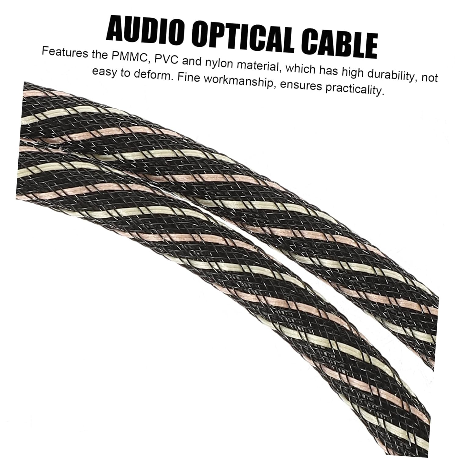 Digital Optical Audio Cable 1.5M Fiber Male to Male Cord for Sound Bar and Tv High-End Square round Connector Home Theater Audio Cable for Australian Users image number 3