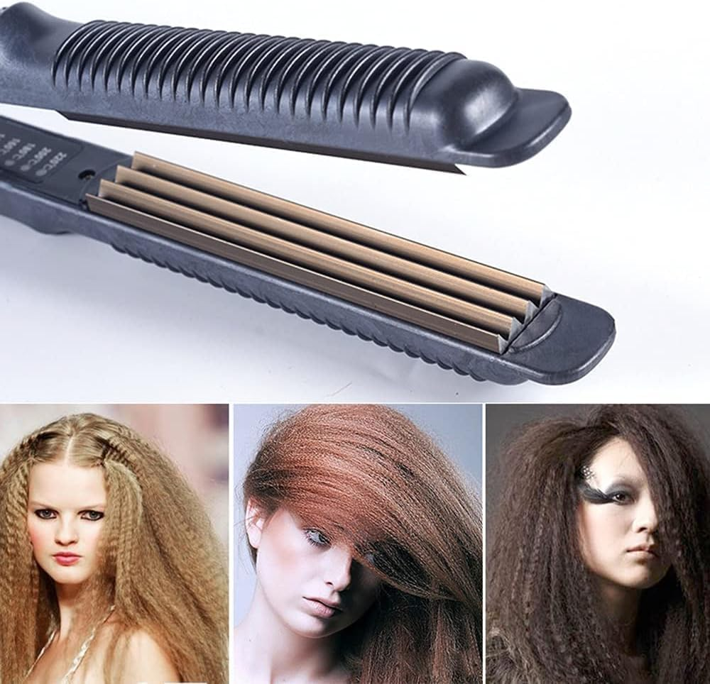 Professional Corrugation Fluffy Hair Styler Wave Corrugated Iron Electronic Hair Crimper Irons Beauty Styling Tool image number 3