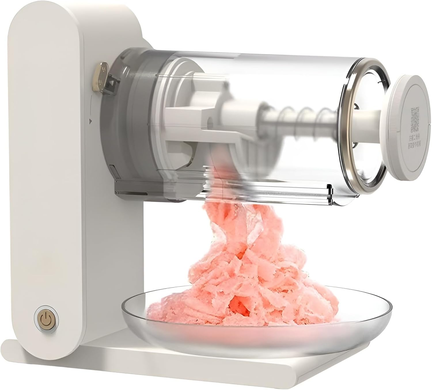 Ice Shaver, Electric Shaved Ice Machine with Ice Tray, Portable USB Charge Ice Crusher, Slushie Machine, Snow Cone Machine, for Ice Cream, Snowcone, Kakigori, Bingsu, Cocktail Maker for Home,White image number 6