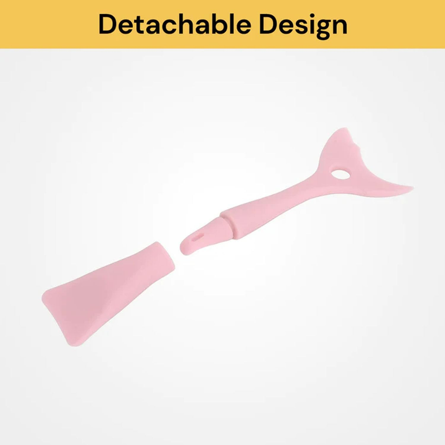 EZONEDEAL Silicone Eyeliner Tool,Reusable Silicone Eyeliner Tool - Eyeshadow Applicators Plate Cat Shape Eye Liner Shadow Guide Template Quick Makeup Tool-Pink image number 3