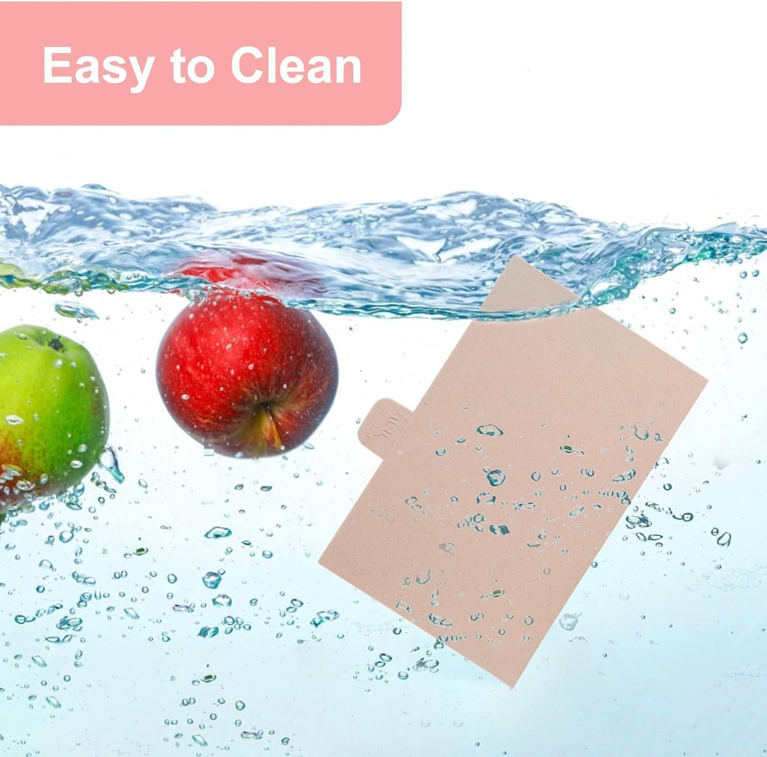 Cutting Board Set with Storage Stand,4 PCS Reversible Chopping Boards with Index Color Coded Food Icon for Various Food, Preventing Cross-Contamination, Wheat Straw Fiber, BPA Free