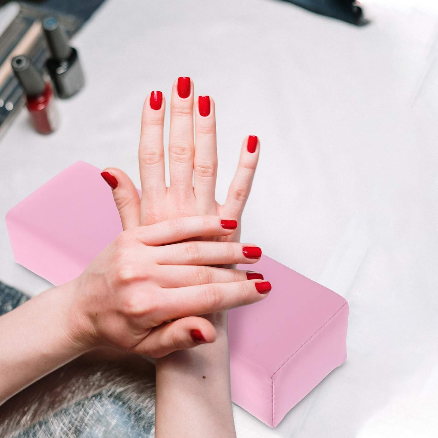 CTIRCHIU 2Pcs Nail Art Tools Manicure Hand Pads Comfortable Pillow for Nail Salons Easy to Use image number 4