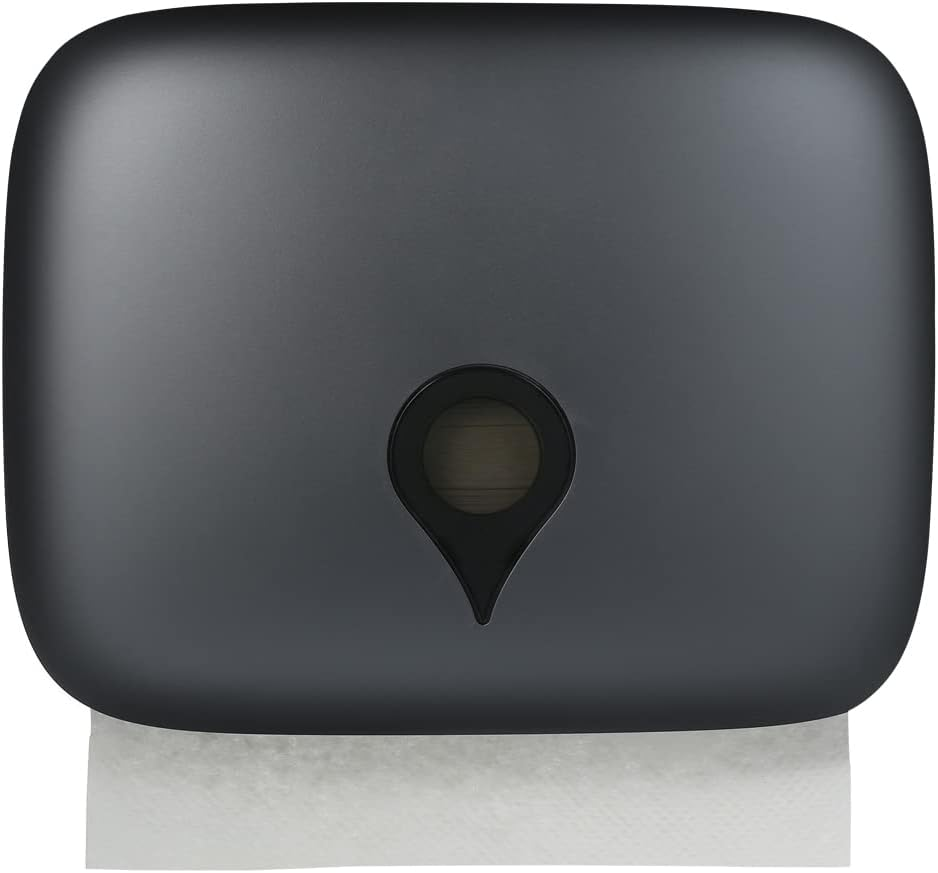 Hand Towel Dispenser, No Drilling Wall Mounted C-Fold Hand Towel Dispenser Hanging Toilet Paper Tissue Dispenser Holder for Hotel Food Service Facilities-Champagne Gold Champagne Gold